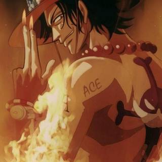 One Piece Ace phone wallpaper