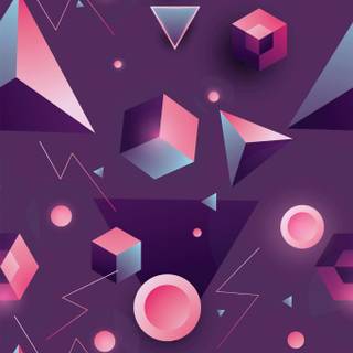 Retro futurism iPhone wallpaper