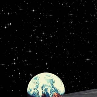 Retro futurism iPhone wallpaper