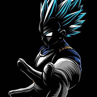 Vegeta amoled wallpaper