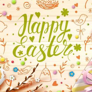 Easter illustration wallpaper