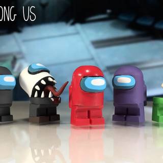 Among Us Lego wallpaper