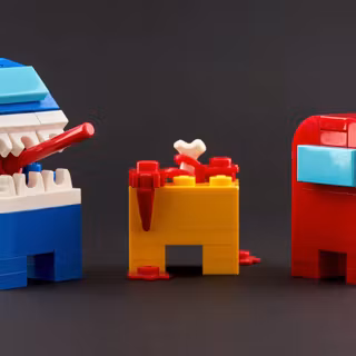 Among Us Lego wallpaper