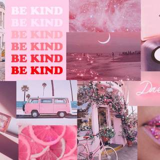 Aesthetic pink laptop HD wallpaper