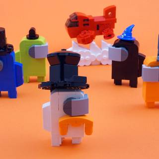 Among Us Lego wallpaper