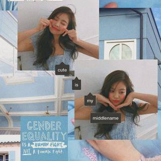 Blue Jennie wallpaper