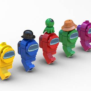 Among Us Lego wallpaper