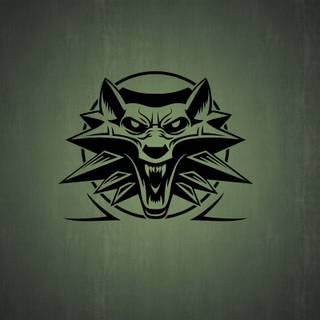 The Witcher logo 4k wallpaper