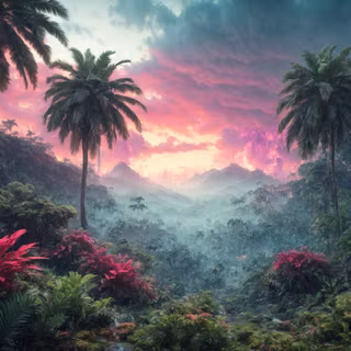 Tropical forest 4k wallpaper