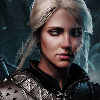 The Witcher logo 4k wallpaper