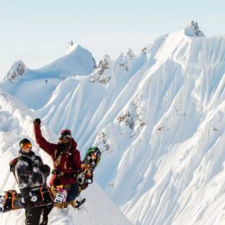 Snowboarding iPhone wallpaper