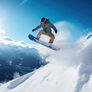 Snowboarding iPhone wallpaper