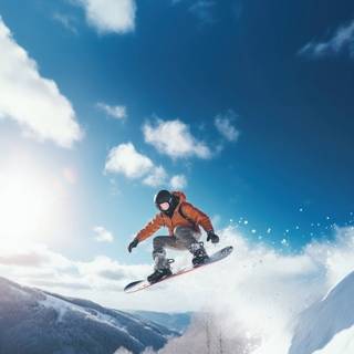 Snowboarding iPhone wallpaper