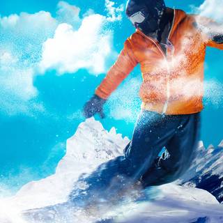 Snowboarding iPhone wallpaper