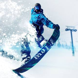 Snowboarding iPhone wallpaper
