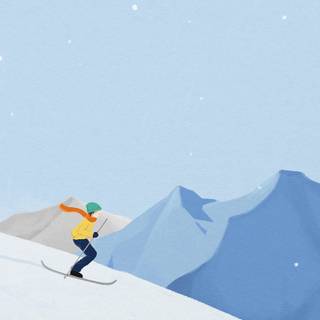 Snowboarding iPhone wallpaper