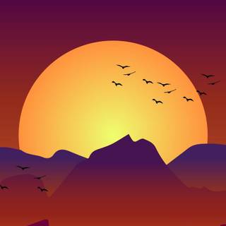 Phone sunrise wallpaper