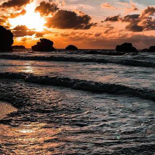 Phone sunrise wallpaper