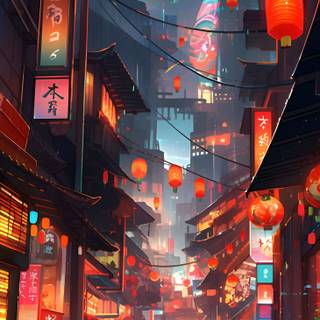 Tokyo city phone wallpaper