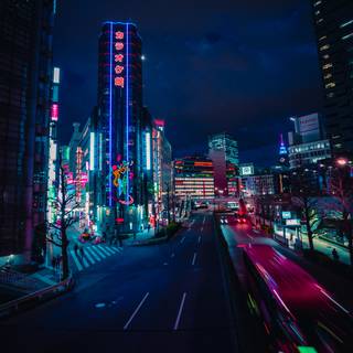 Tokyo city phone wallpaper