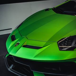 Green car phone wallpaper