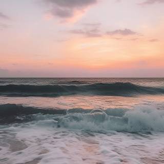 Beach sunset phone wallpaper