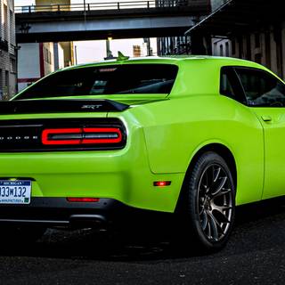 4k green car wallpaper