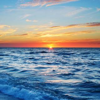 Beach sunset phone wallpaper