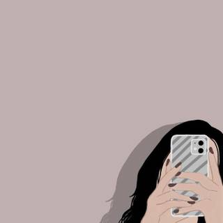 Phone drawing wallpaper