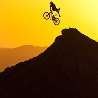 Mountain bike phone wallpaper