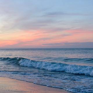 Beach sunset phone wallpaper