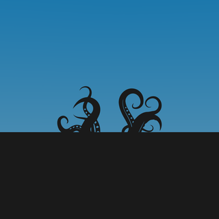 Blue minimalist iPhone wallpaper