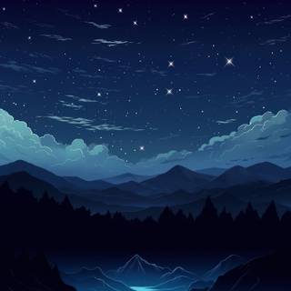 Blue minimalist iPhone wallpaper