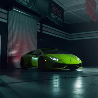 Green car phone wallpaper