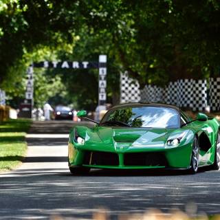 Green car phone wallpaper