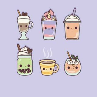 Cartoon boba wallpaper