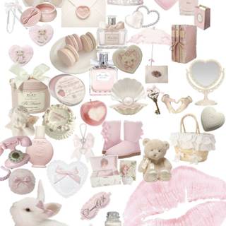 Bunny collage wallpaper