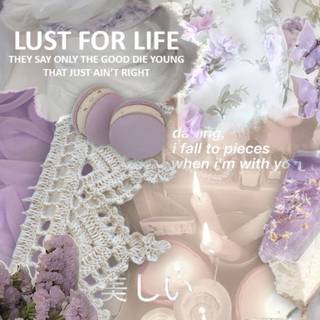 Lilac coquette wallpaper