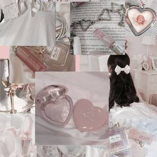 Lilac coquette wallpaper