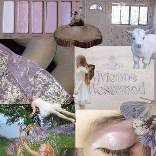 Lilac coquette wallpaper