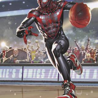 Miles Morales basketball wallpaper