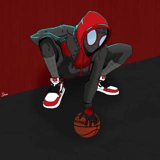 Miles Morales basketball wallpaper