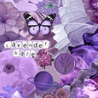 Lilac coquette wallpaper