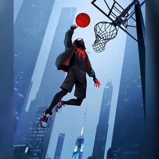 Miles Morales basketball wallpaper