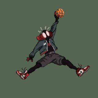 Miles Morales basketball wallpaper