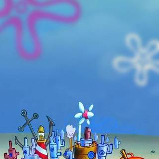 Cool Spongebob iPhone wallpaper