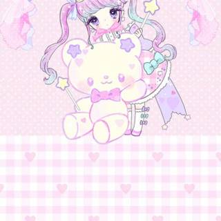 Magical girl pink wallpaper