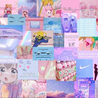 Magical girl pink wallpaper