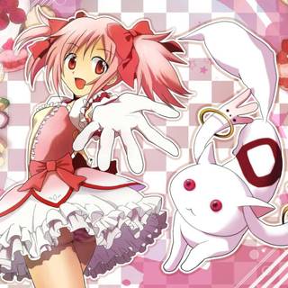 Magical girl pink wallpaper