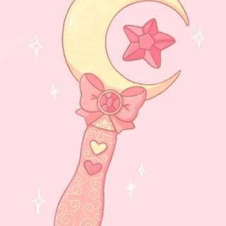 Magical girl pink wallpaper